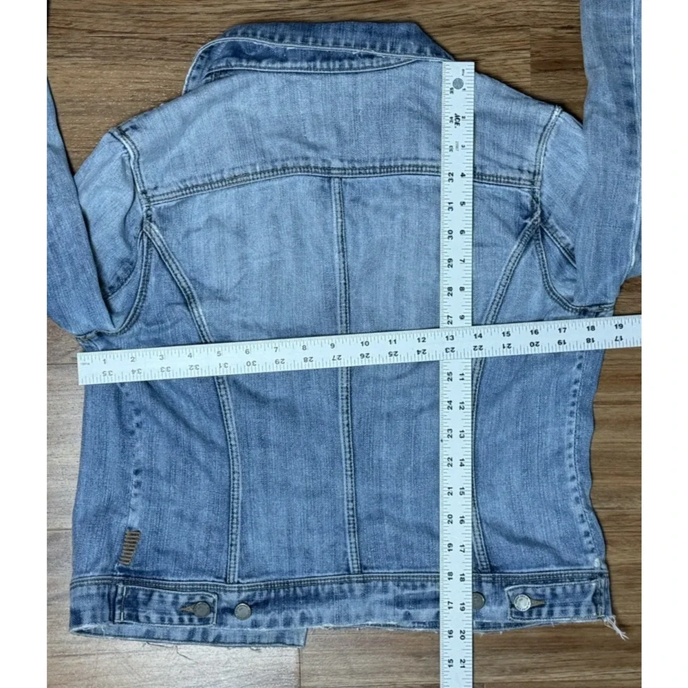 PAIGE Light Wash Denim Jacket in Faded Blue